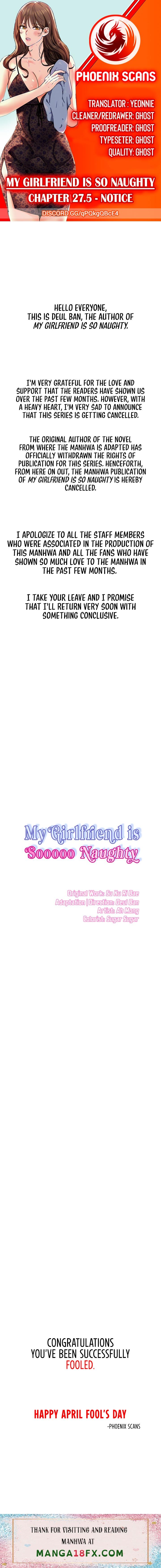 My Girlfriend Is So Naughty Chapter 27.5 - BidManga.com