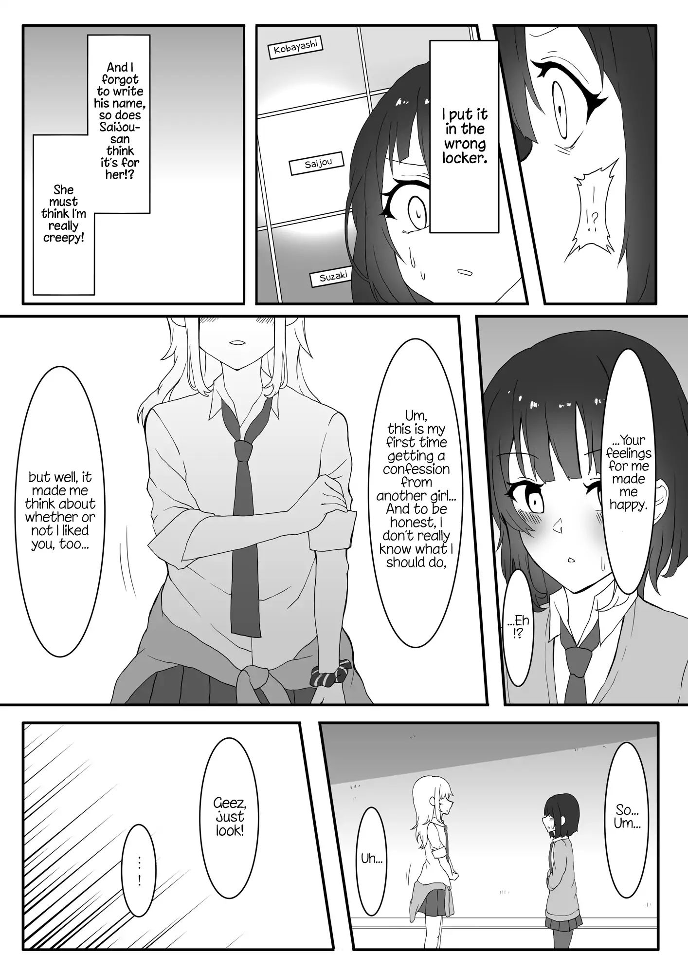 A Yuri Manga Between A Delinquent And A Quiet Girl That Starts From A Misunderstanding Chapter 1 - BidManga.com