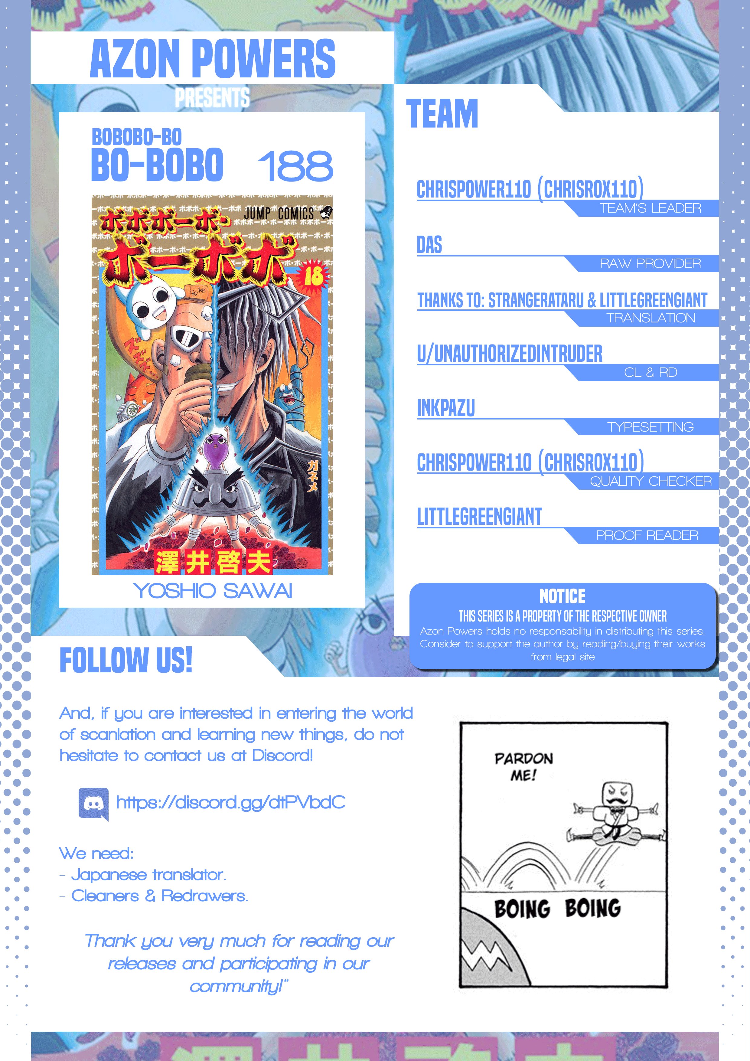 Bobobo-Bo Bo-Bobo Chapter 188 - BidManga.com