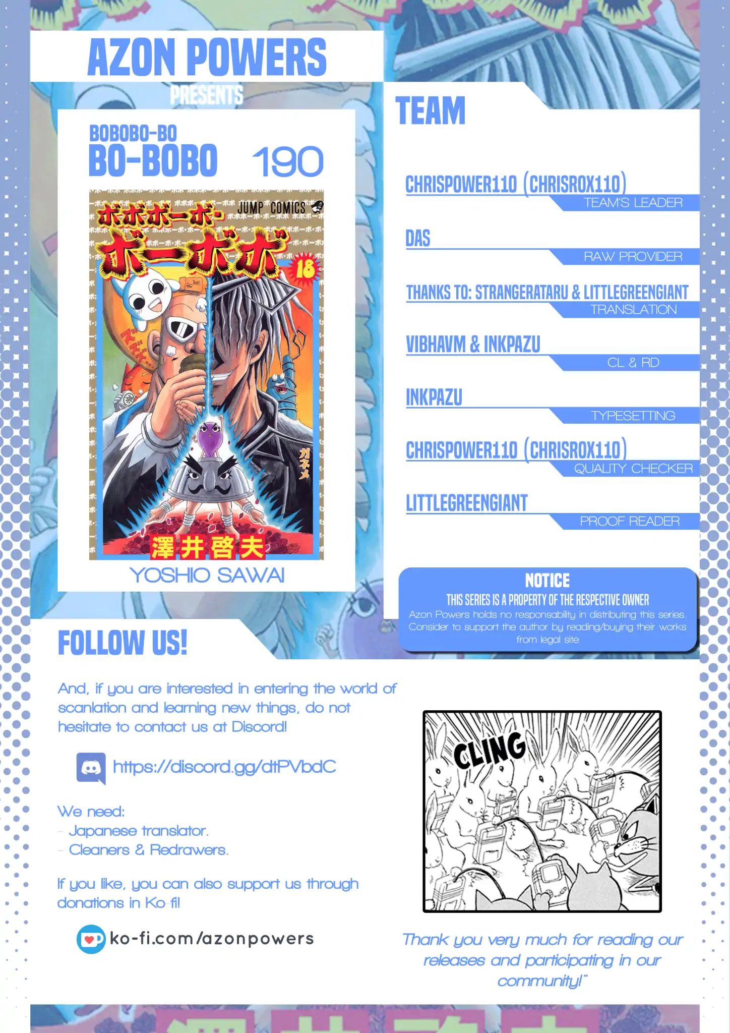 Bobobo-Bo Bo-Bobo Chapter 190 - BidManga.com