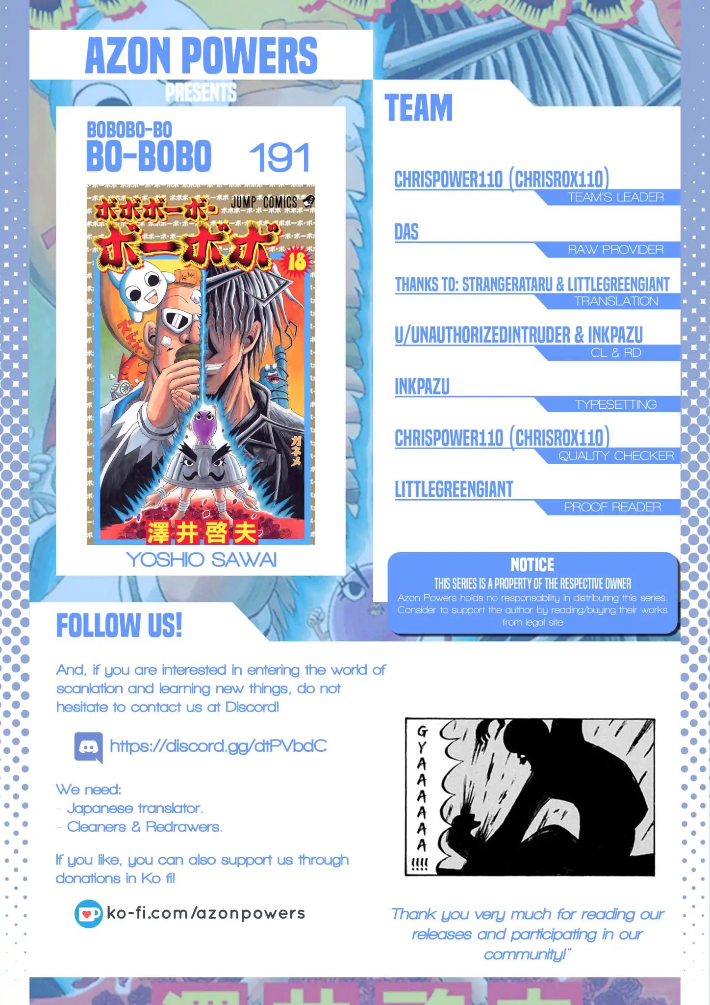 Bobobo-Bo Bo-Bobo Chapter 191 - BidManga.com