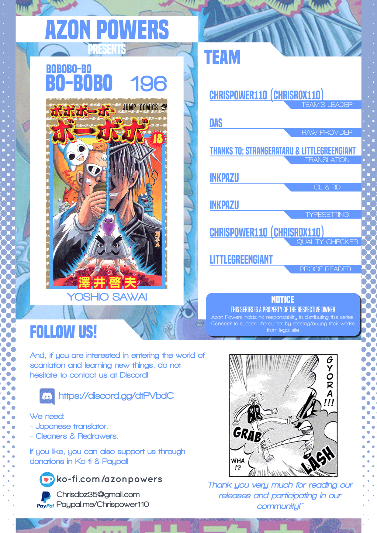 Bobobo-Bo Bo-Bobo Chapter 196 - BidManga.com