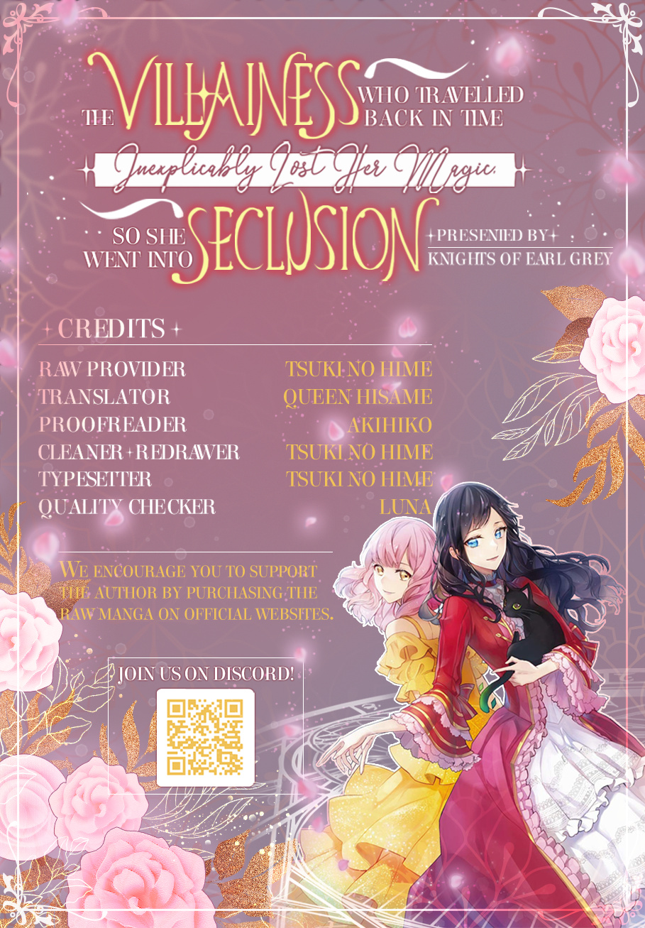 The Villainess Who Traveled Back In Time Inexplicably Lost Her Magic, So She Went Into Seclusion Chapter 4 - BidManga.com