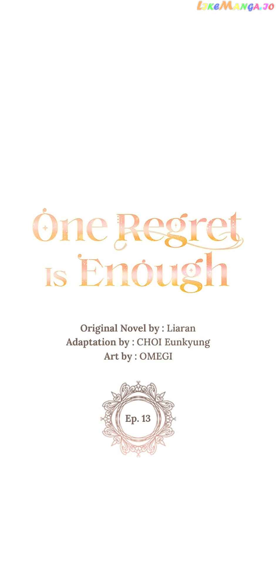 One Regret Is Enough Chapter 13 - BidManga.com