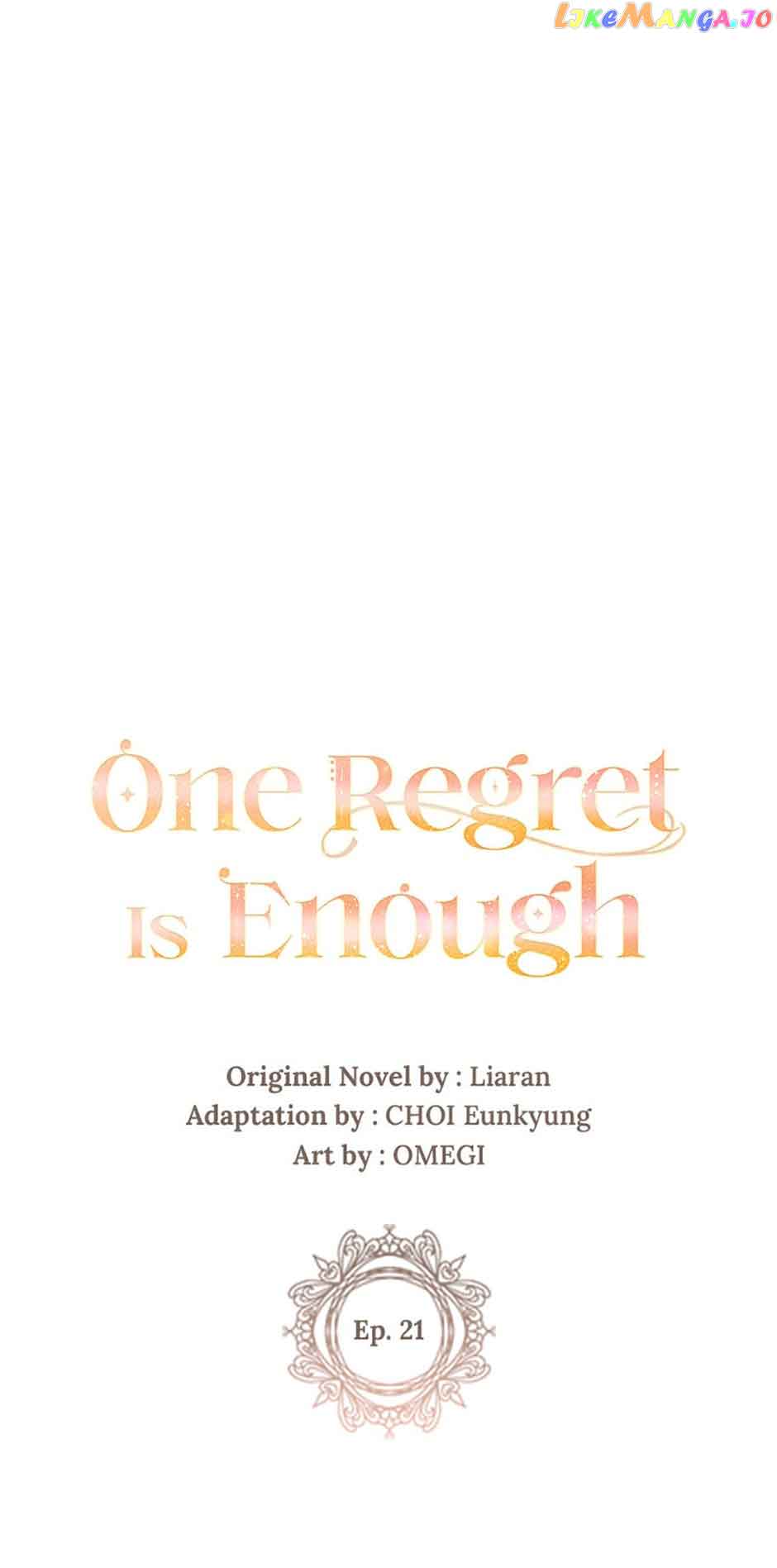 One Regret Is Enough Chapter 21 - BidManga.com