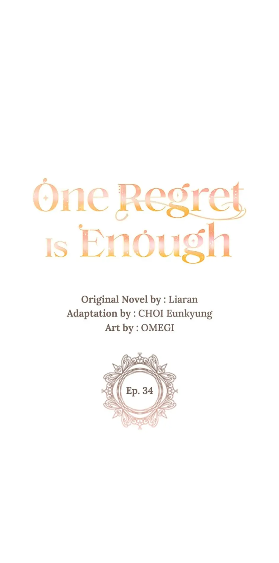 One Regret Is Enough Chapter 34 - BidManga.com